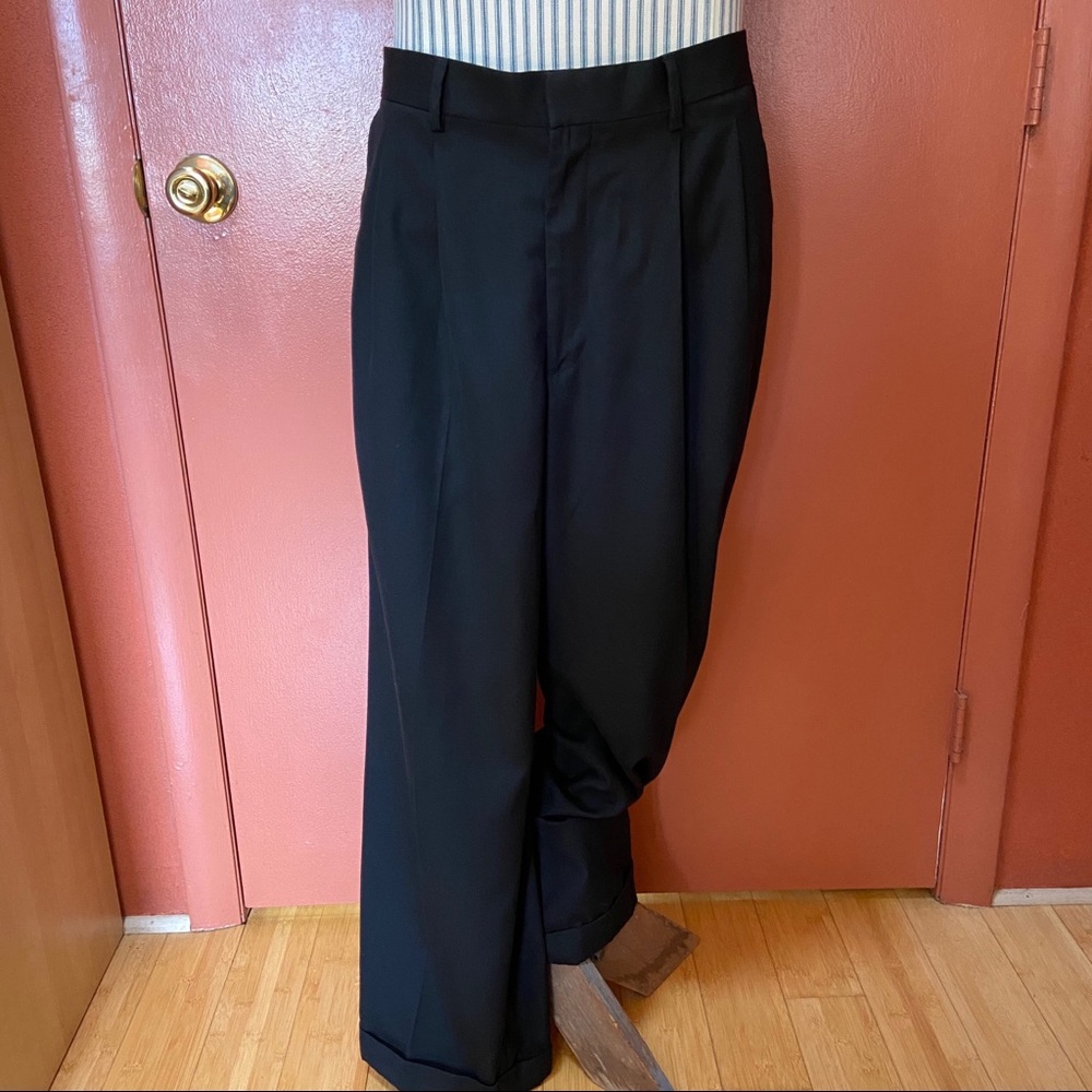 EUC Merona men’s black dress pants trousers 36x30